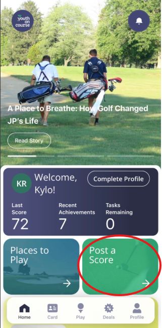 yoc app post score