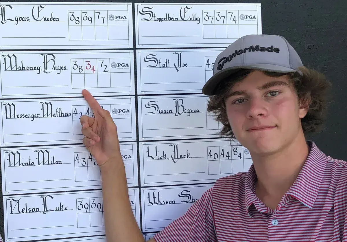 Carolinas Junior Qualifying Results - Kinston CC